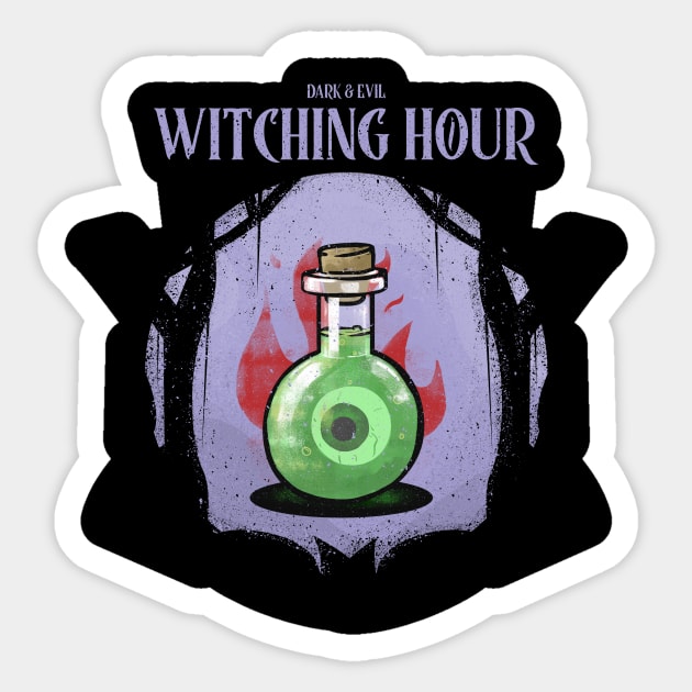 Witching Hour Halloween Gifts Sticker by Dody